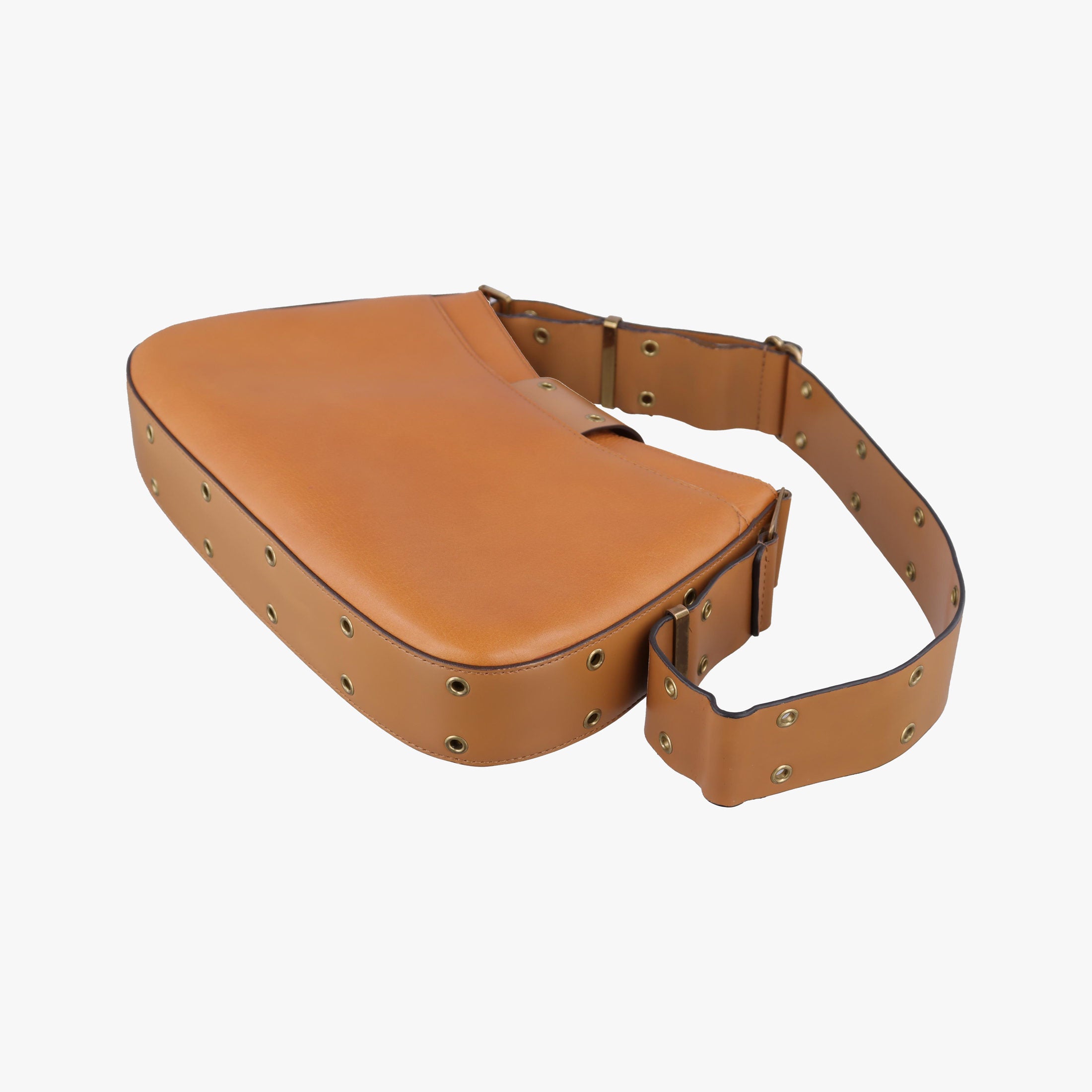 Pre-owned Christian Dior Street Chic Columbus Brown Leather  shoulderbag | stylenewstar