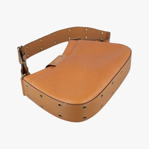 Pre-owned Christian Dior Street Chic Columbus Brown Leather  shoulderbag | stylenewstar