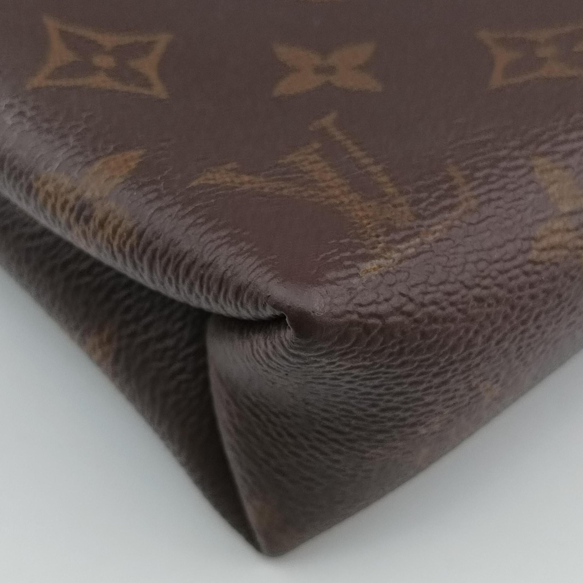 Secondhand Louis Vuitton PALLAS Chain Brown×Noir Monogram Canvas×calf leather M41223 shoulderbag | stylenewstar