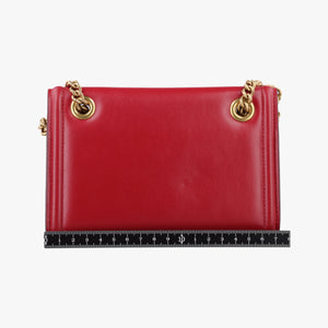 Pre-owned Dolce & Gabbana DEVOTION Red Leather  shoulderbag | stylenewstar