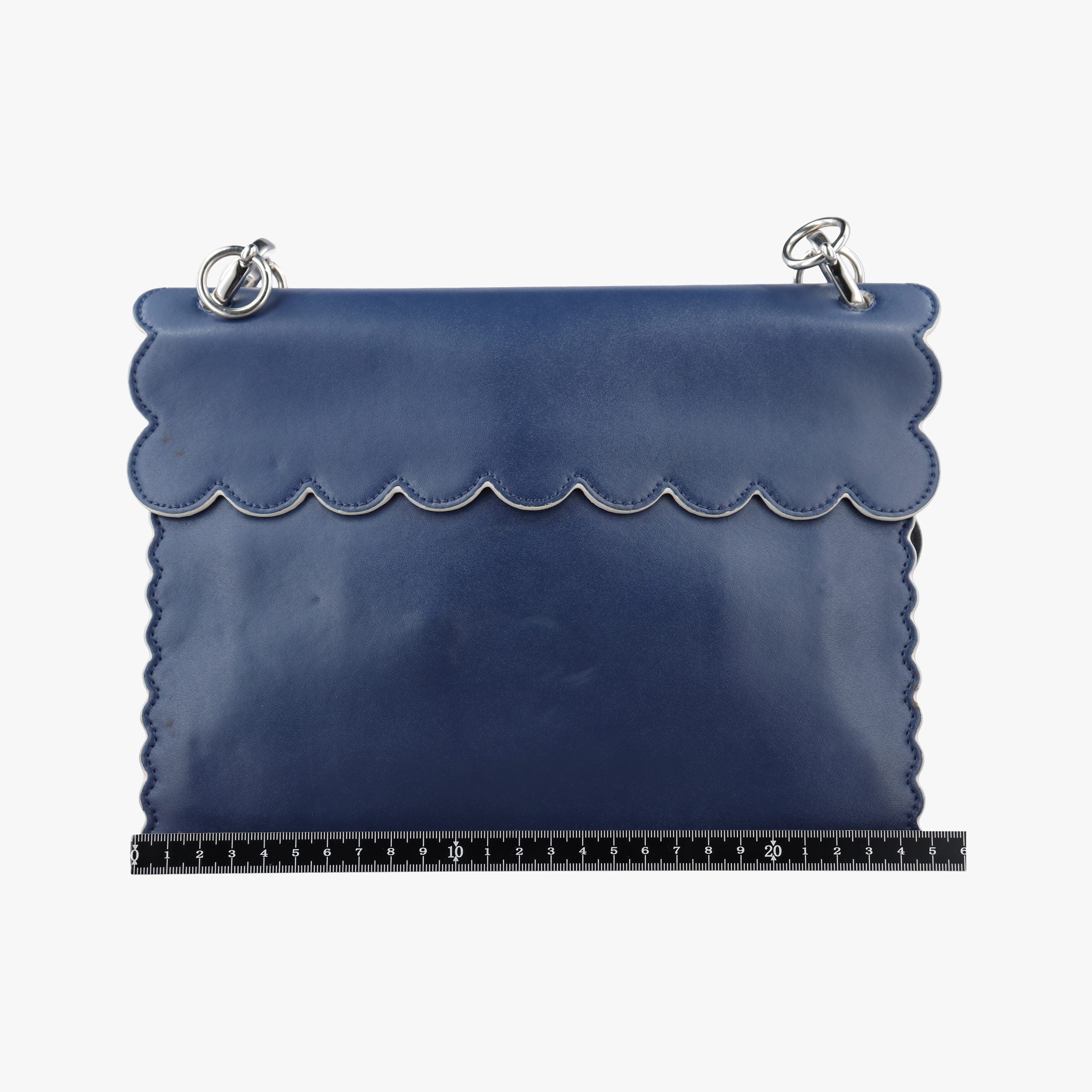 Secondhand Fendi KAN I Blue×Multicolour Leather 8BT283 shoulderbag | stylenewstar