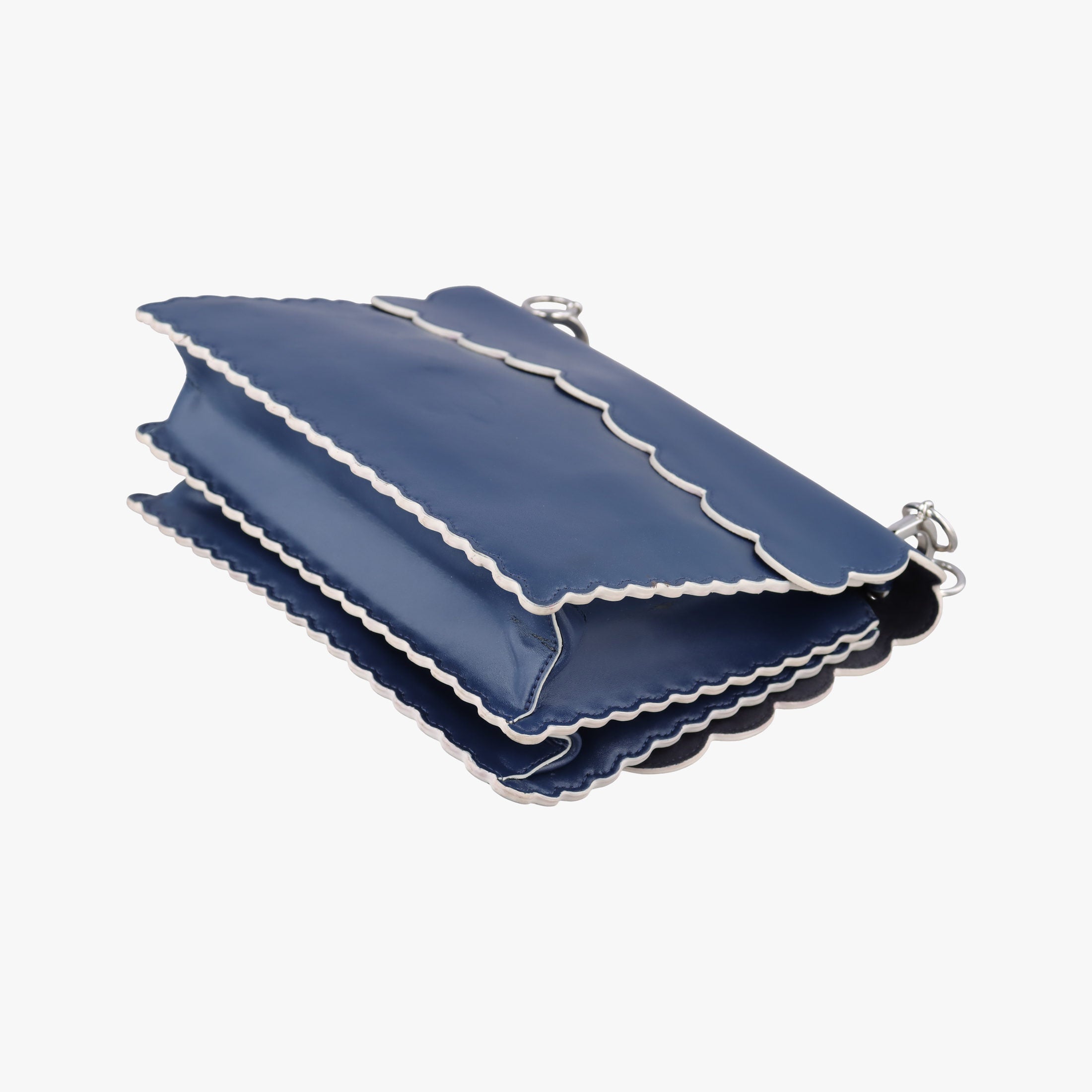 Secondhand Fendi KAN I Blue×Multicolour Leather 8BT283 shoulderbag | stylenewstar
