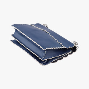 Secondhand Fendi KAN I Blue×Multicolour Leather 8BT283 shoulderbag | stylenewstar