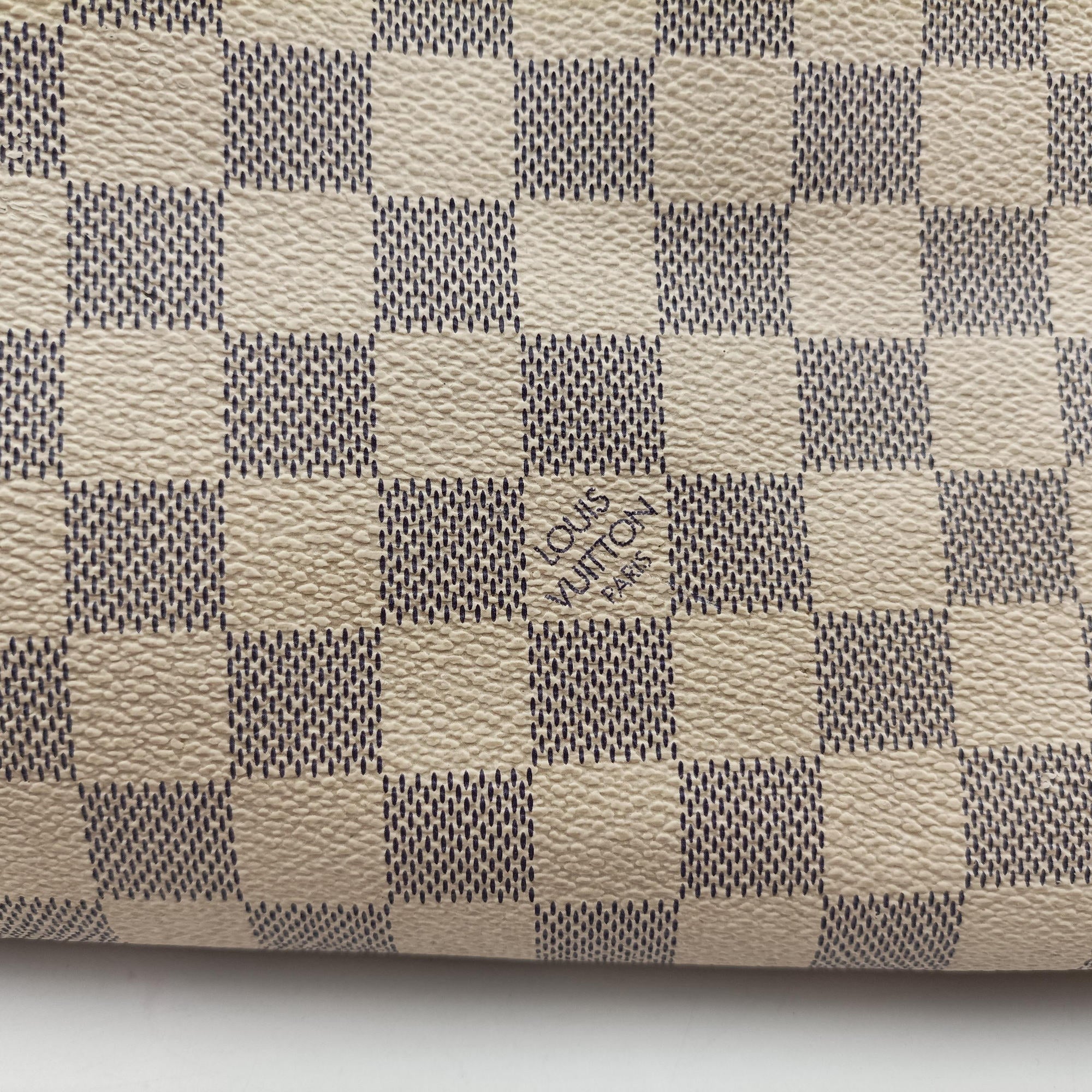 Vintage Louis Vuitton SALEYA MM AZUR Damier Canvas N51185 shoulderbag | stylenewstar