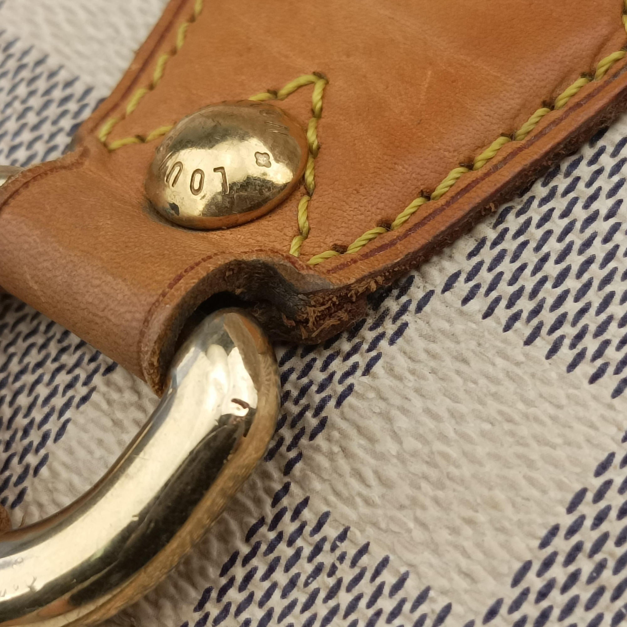 Vintage Louis Vuitton SALEYA MM AZUR Damier Canvas N51185 shoulderbag | stylenewstar