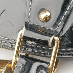 Pre-owned Louis Vuitton Alma BB Bleu Nuit Monogram  Vernis  shoulderbag | stylenewstar