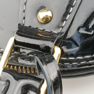Pre-owned Louis Vuitton Alma BB Bleu Nuit Monogram  Vernis  shoulderbag | stylenewstar