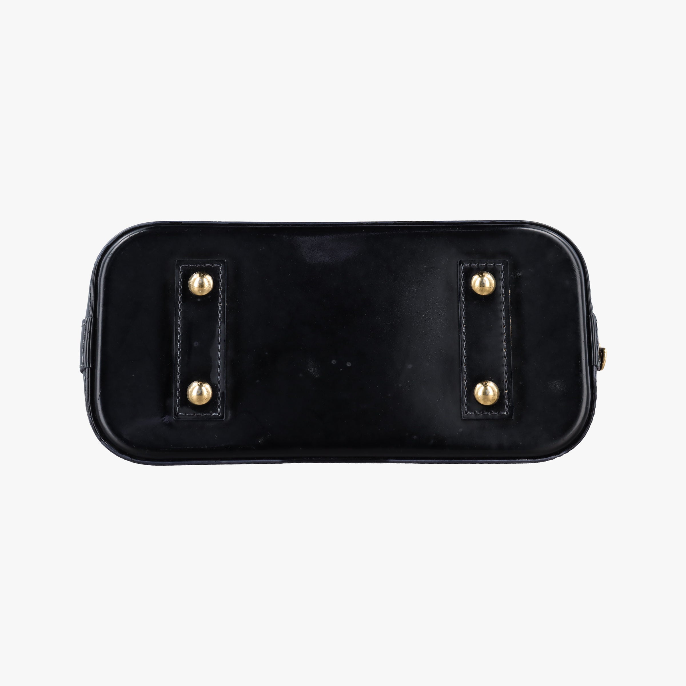 Pre-owned Louis Vuitton Alma BB Bleu Nuit Monogram  Vernis  shoulderbag | stylenewstar