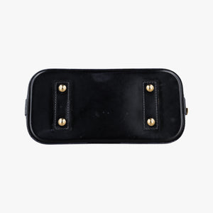Pre-owned Louis Vuitton Alma BB Bleu Nuit Monogram  Vernis  shoulderbag | stylenewstar