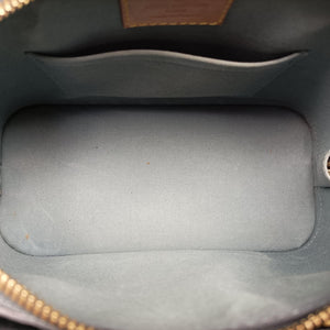 Pre-owned Louis Vuitton Alma BB Bleu Nuit Monogram  Vernis  shoulderbag | stylenewstar