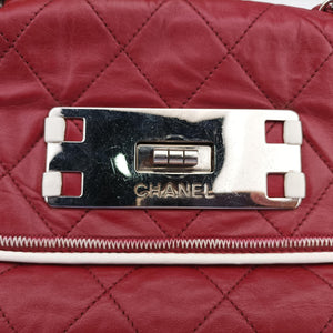 Vintage Chanel 2.55East West Red Leather A37691 shoulderbag | stylenewstar