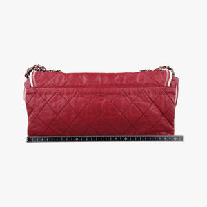 Vintage Chanel 2.55East West Red Leather A37691 shoulderbag | stylenewstar