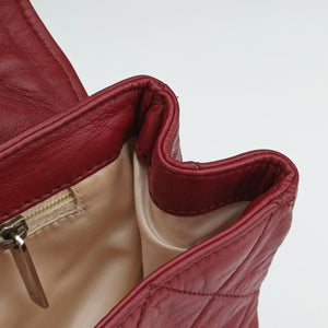 Vintage Chanel 2.55East West Red Leather A37691 shoulderbag | stylenewstar