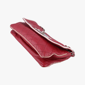Vintage Chanel 2.55East West Red Leather A37691 shoulderbag | stylenewstar