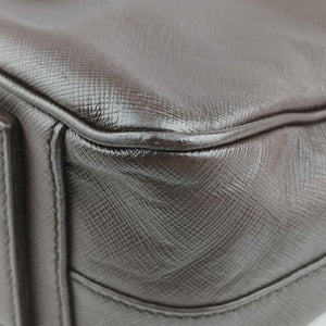 Secondhand Prada business bag briefcase Brown SAFFIANO Leather 2VE363 handbag | stylenewstar