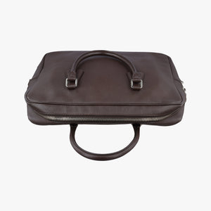 Secondhand Prada business bag briefcase Brown SAFFIANO Leather 2VE363 handbag | stylenewstar