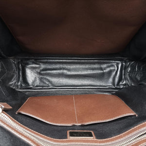 Secondhand Prada business bag briefcase Brown SAFFIANO Leather 2VE363 handbag | stylenewstar