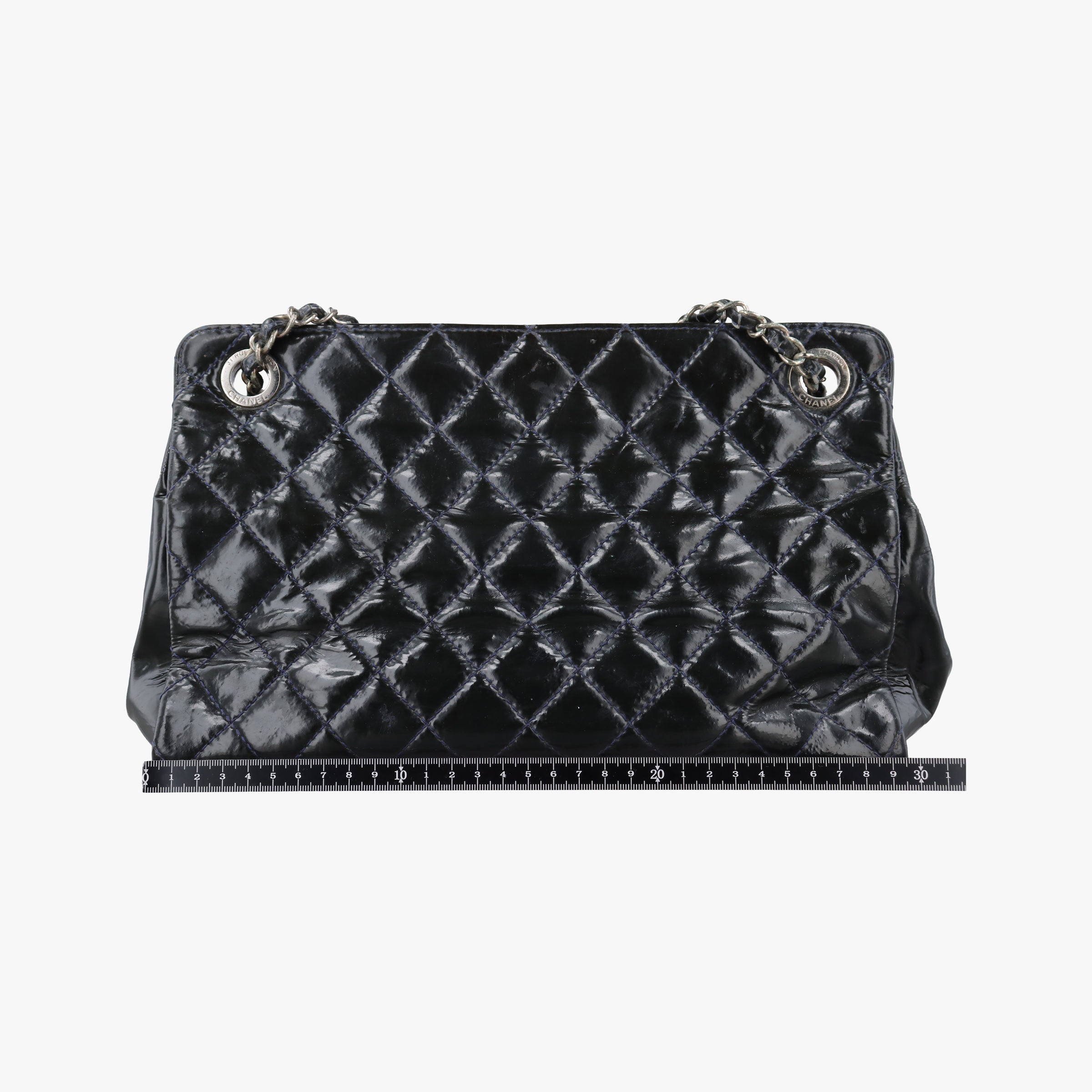 Vintage Chanel Matelasse Cocomark GST Green Patent Leather A65734 shoulderbag | stylenewstar