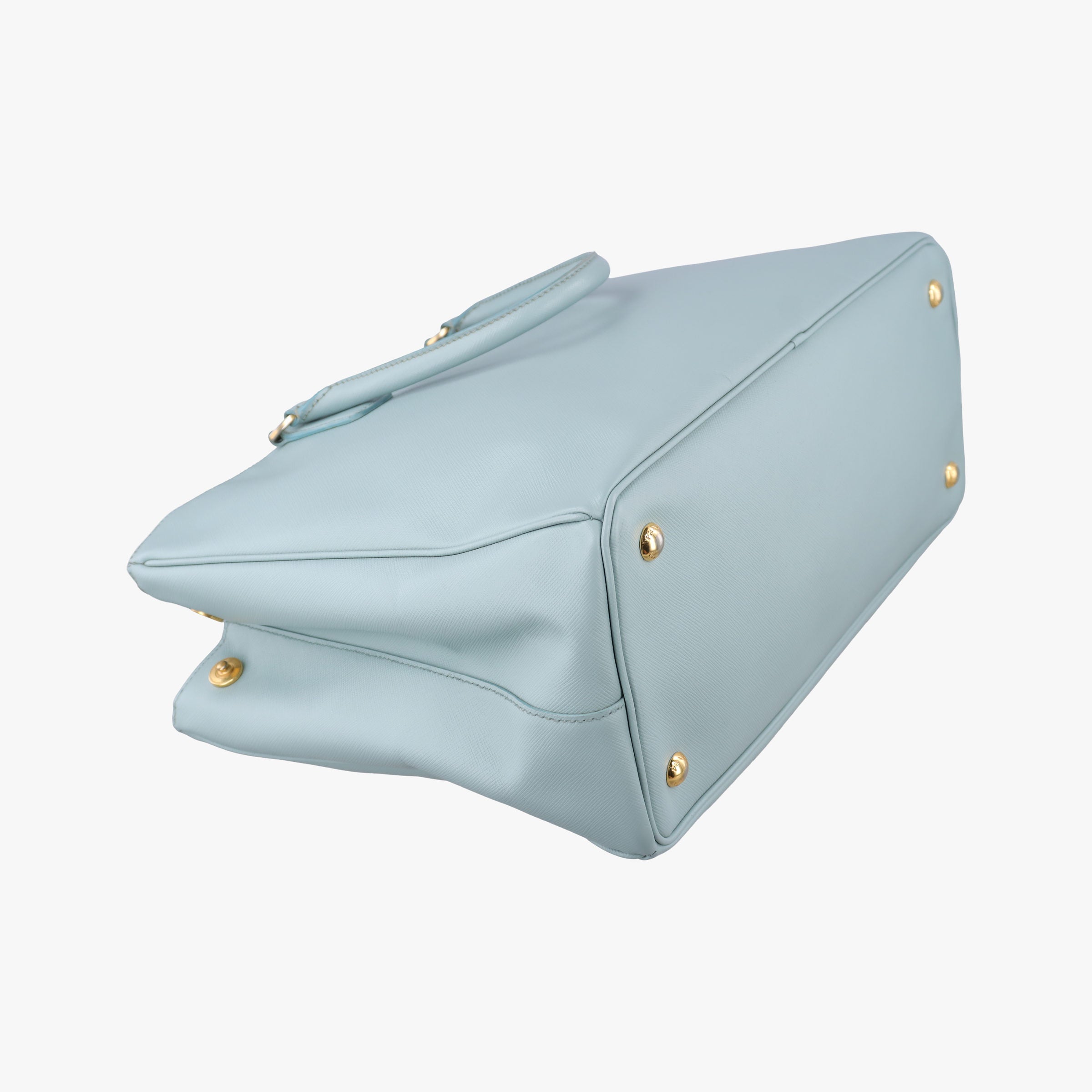 Pre-owned Prada Galleria Blue SAFFIANO Leather BN2274 handbag | stylenewstar