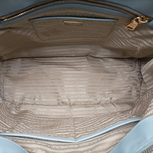 Pre-owned Prada Galleria Blue SAFFIANO Leather BN2274 handbag | stylenewstar
