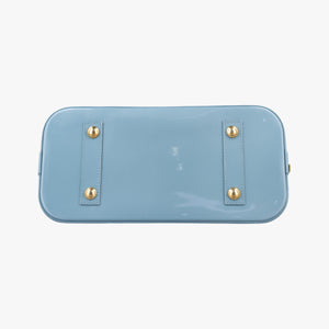 Pre-owned Louis Vuitton Alma PM Light Blue Vernis  handbag | stylenewstar