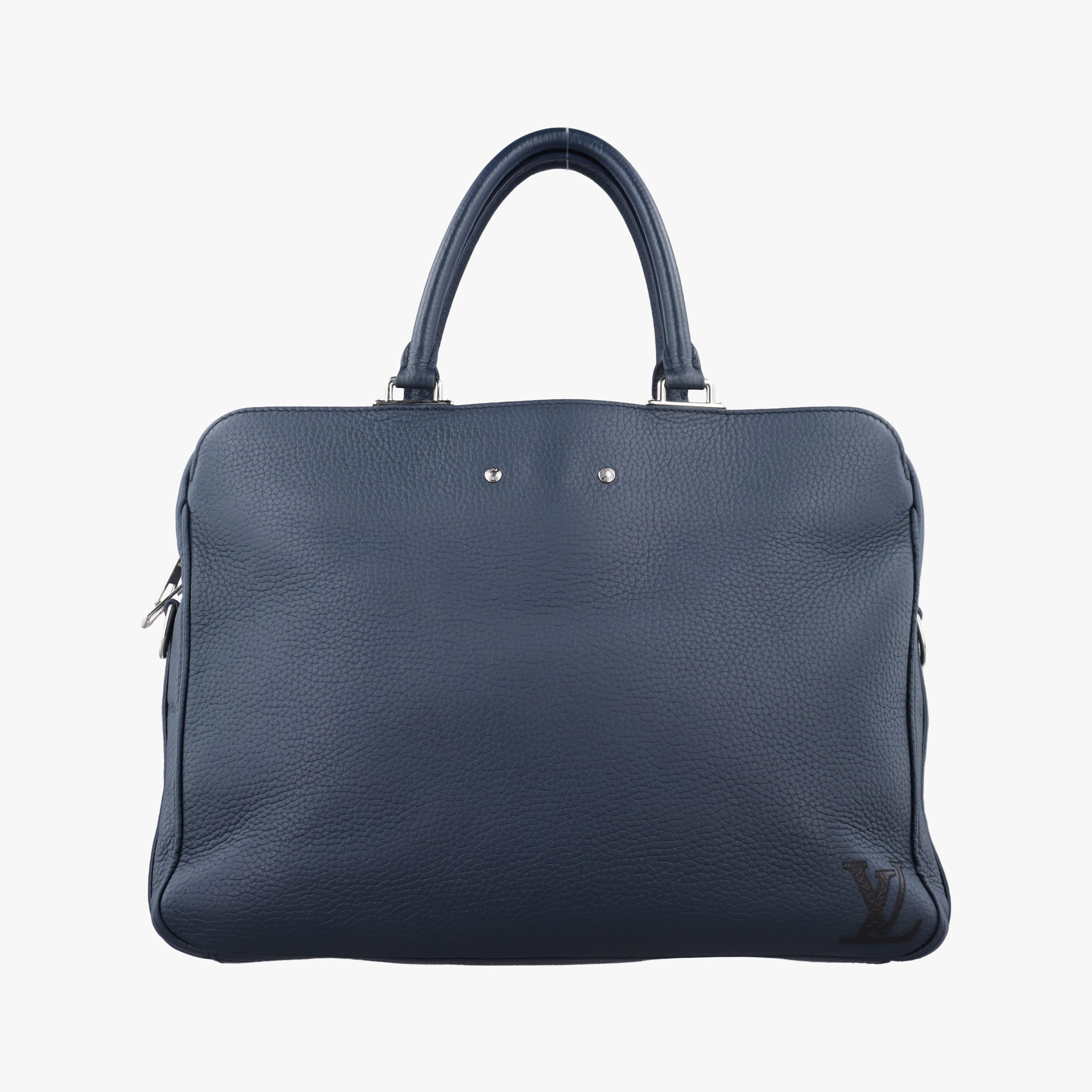 Secondhand Louis Vuitton Armand Briefcase MM NAVY Taurillon leather M54380 handbag | stylenewstar