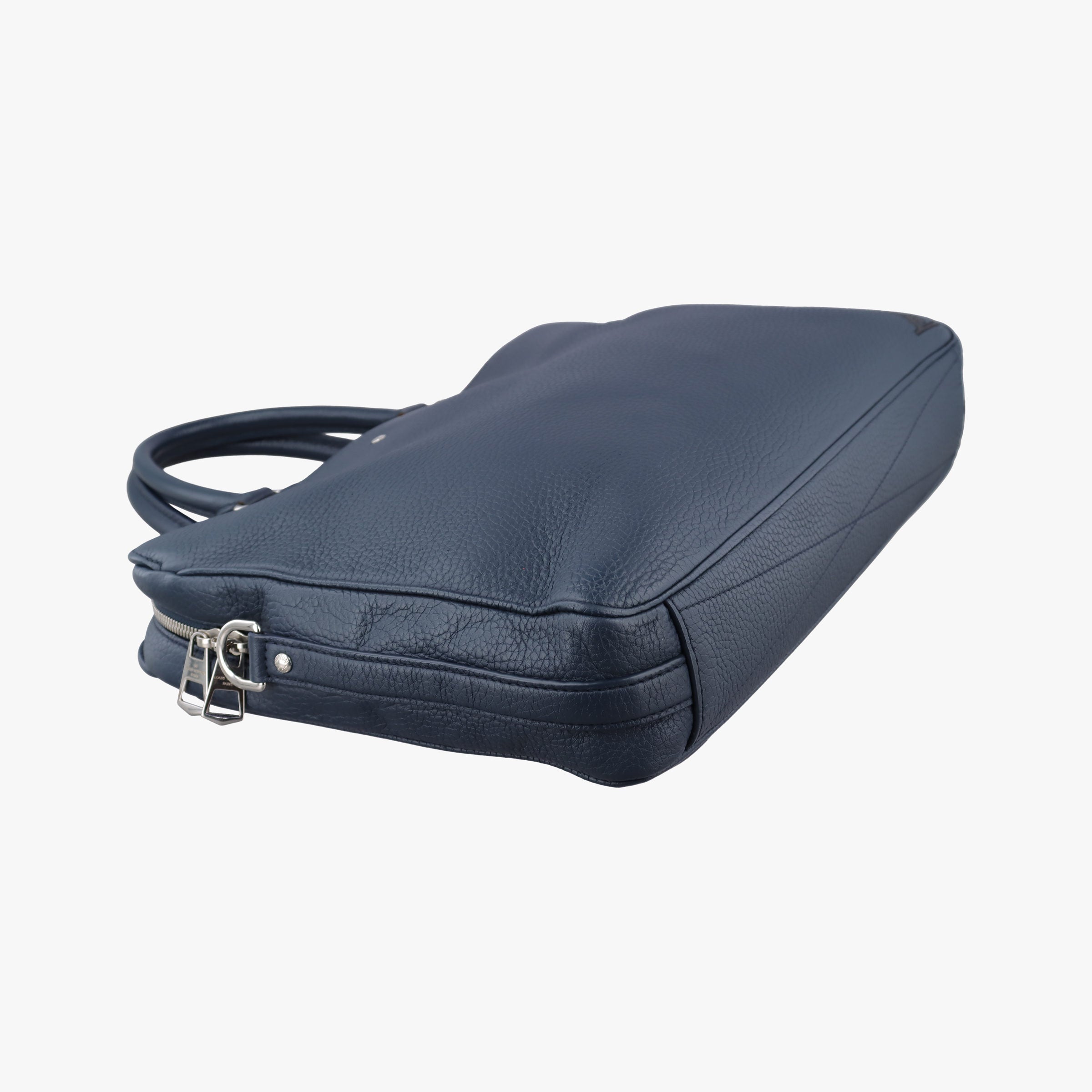 Secondhand Louis Vuitton Armand Briefcase MM NAVY Taurillon leather M54380 handbag | stylenewstar