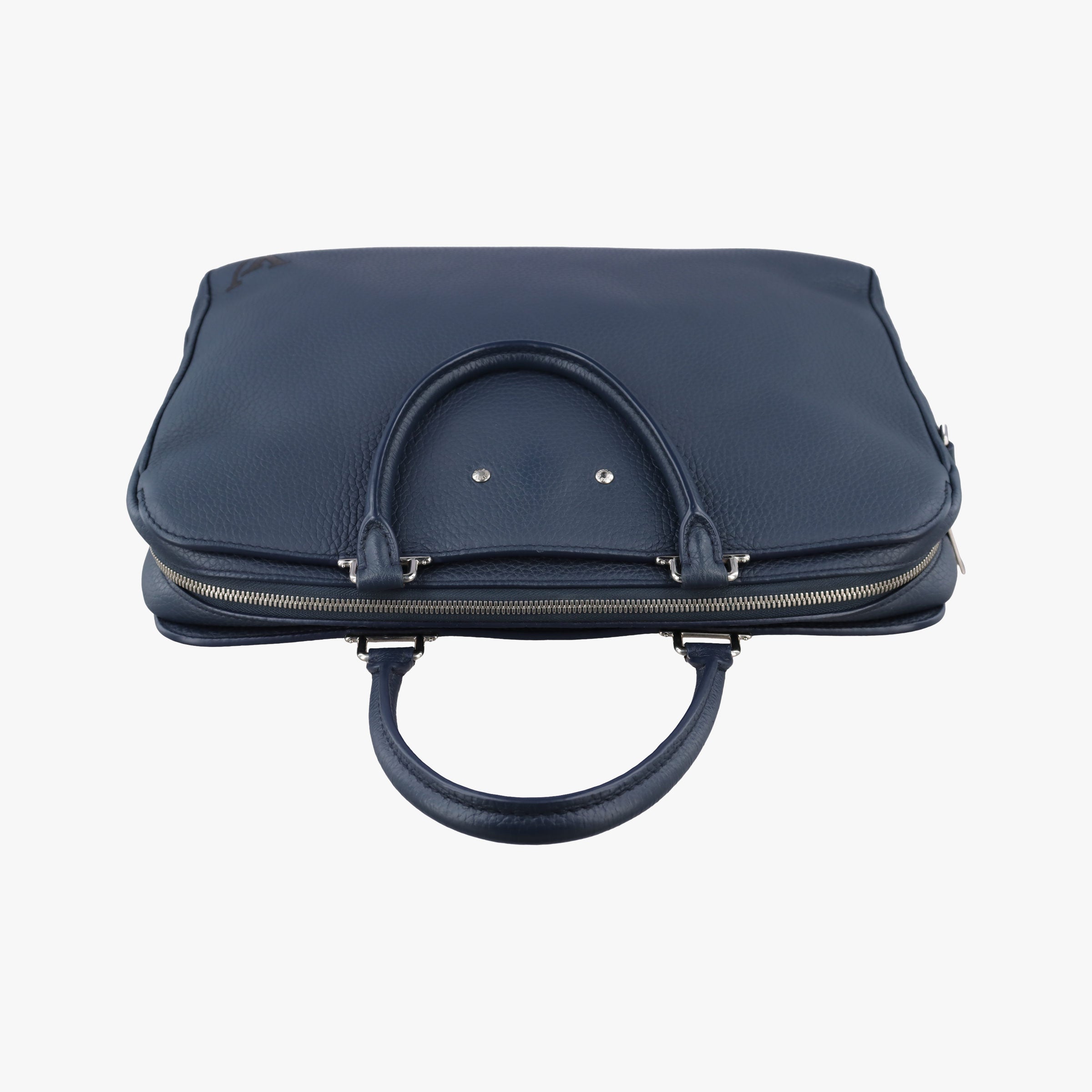 Secondhand Louis Vuitton Armand Briefcase MM NAVY Taurillon leather M54380 handbag | stylenewstar
