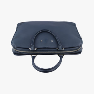 Secondhand Louis Vuitton Armand Briefcase MM NAVY Taurillon leather M54380 handbag | stylenewstar