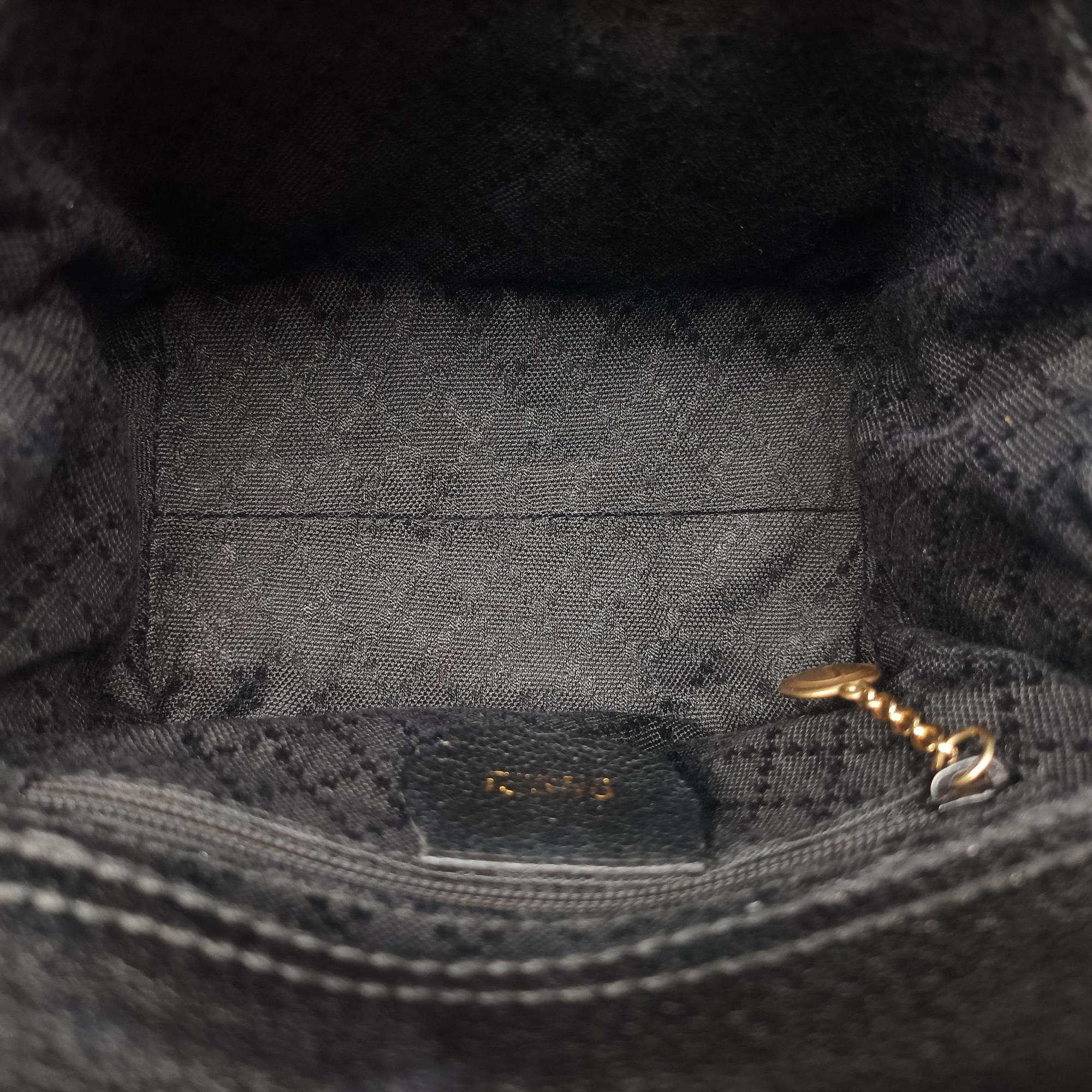 Pre-owned Gucci bamboo Black Suede× Leather 007.17 shoulderbag | stylenewstar