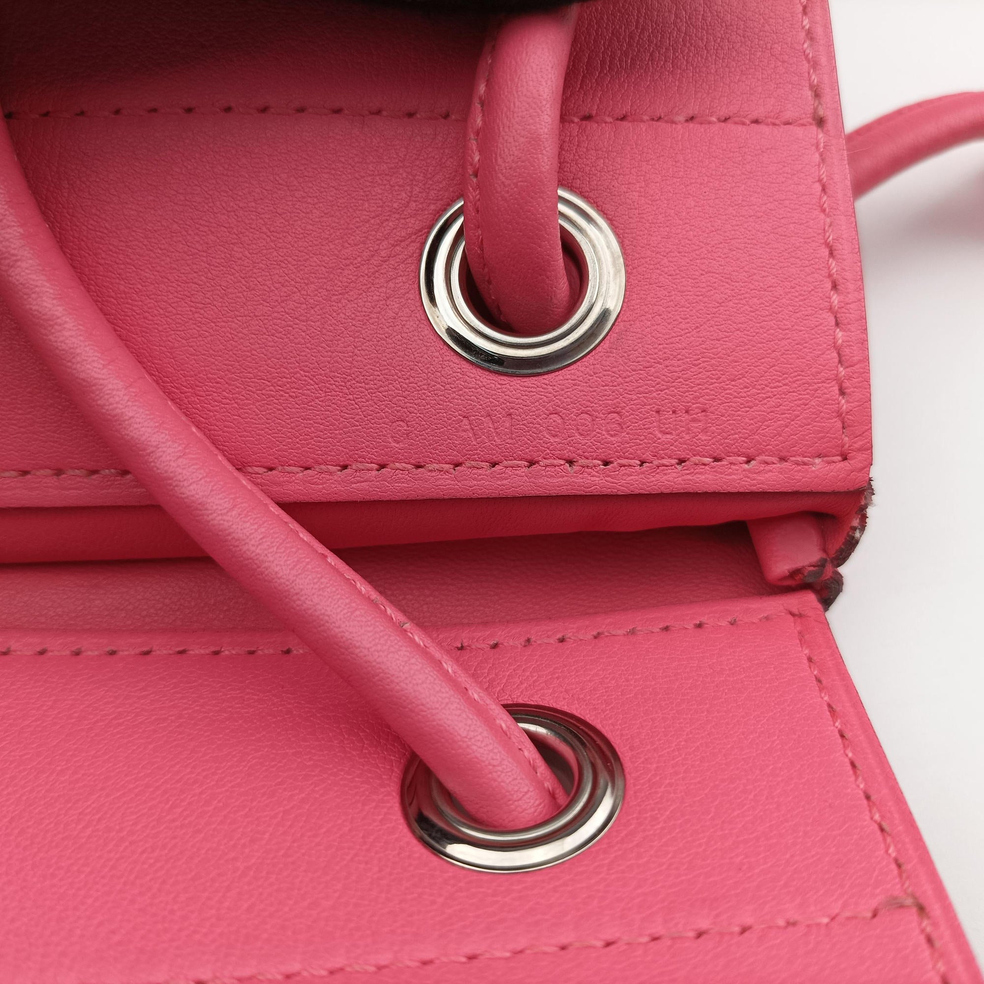 Pre-owned Hermes Sac Aline mini Pink Leather  shoulderbag | stylenewstar
