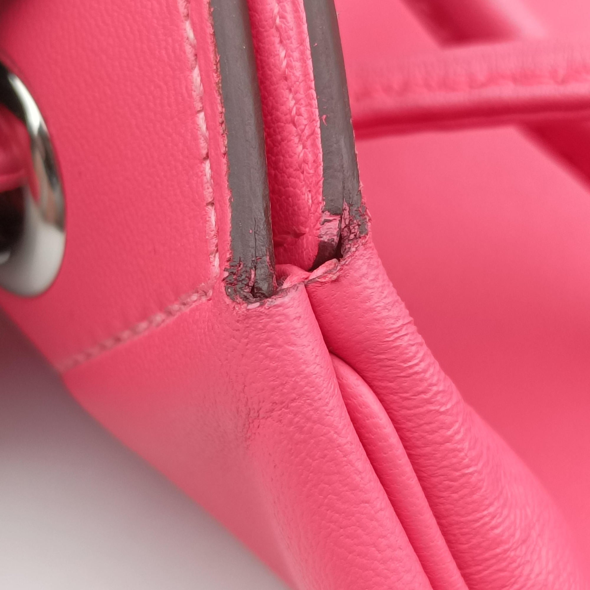 Pre-owned Hermes Sac Aline mini Pink Leather  shoulderbag | stylenewstar