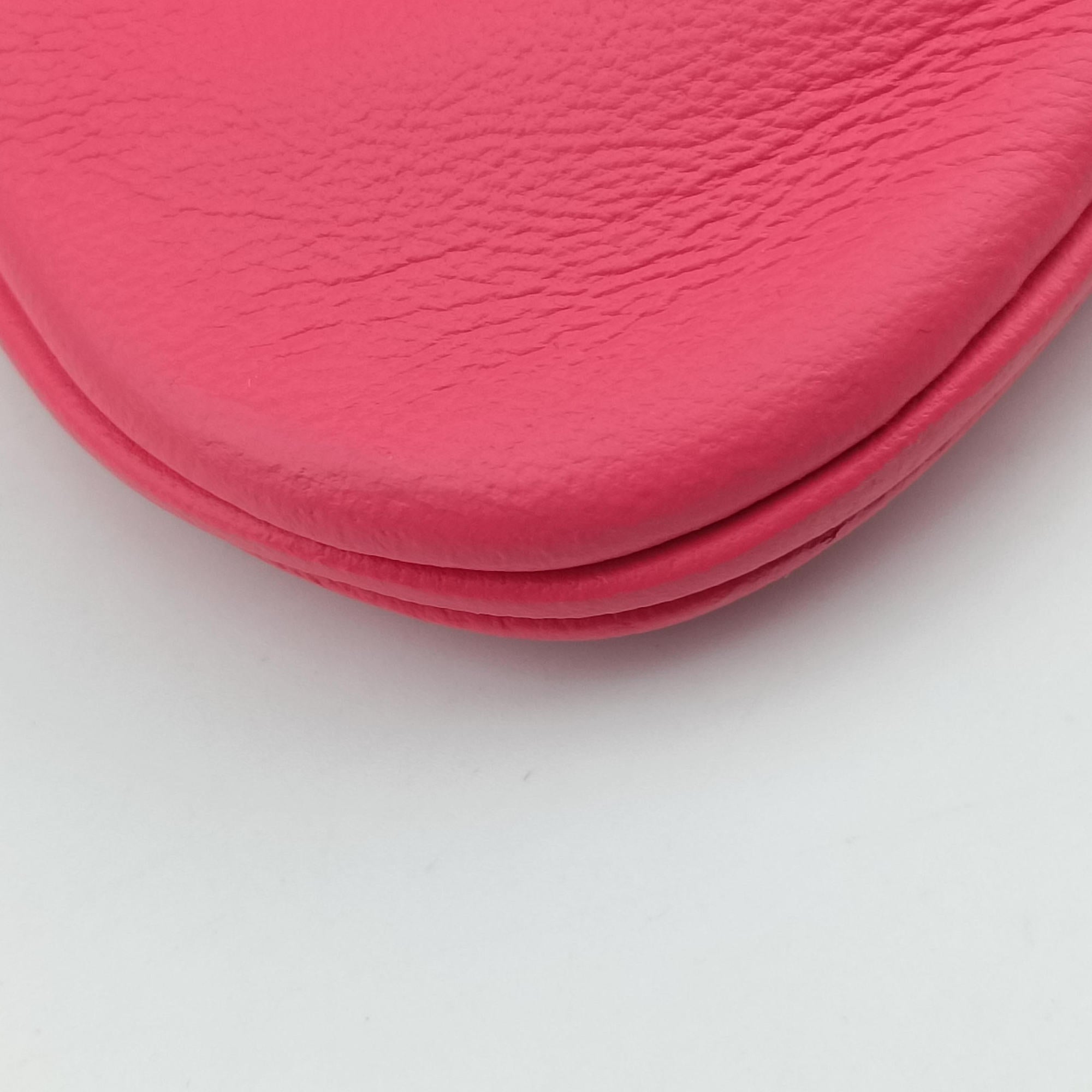 Pre-owned Hermes Sac Aline mini Pink Leather  shoulderbag | stylenewstar