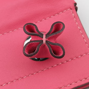 Pre-owned Hermes Sac Aline mini Pink Leather  shoulderbag | stylenewstar