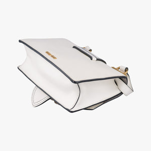 Pre-owned Miu Miu Miu Lady White Leather  shoulderbag | stylenewstar