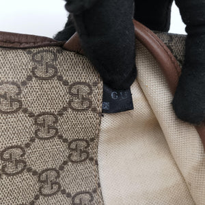 Pre-owned Gucci NEO VINTAGE GG Supreme Brown PVC coated canvas×Leather 493930 bum bag/waist bag | stylenewstar