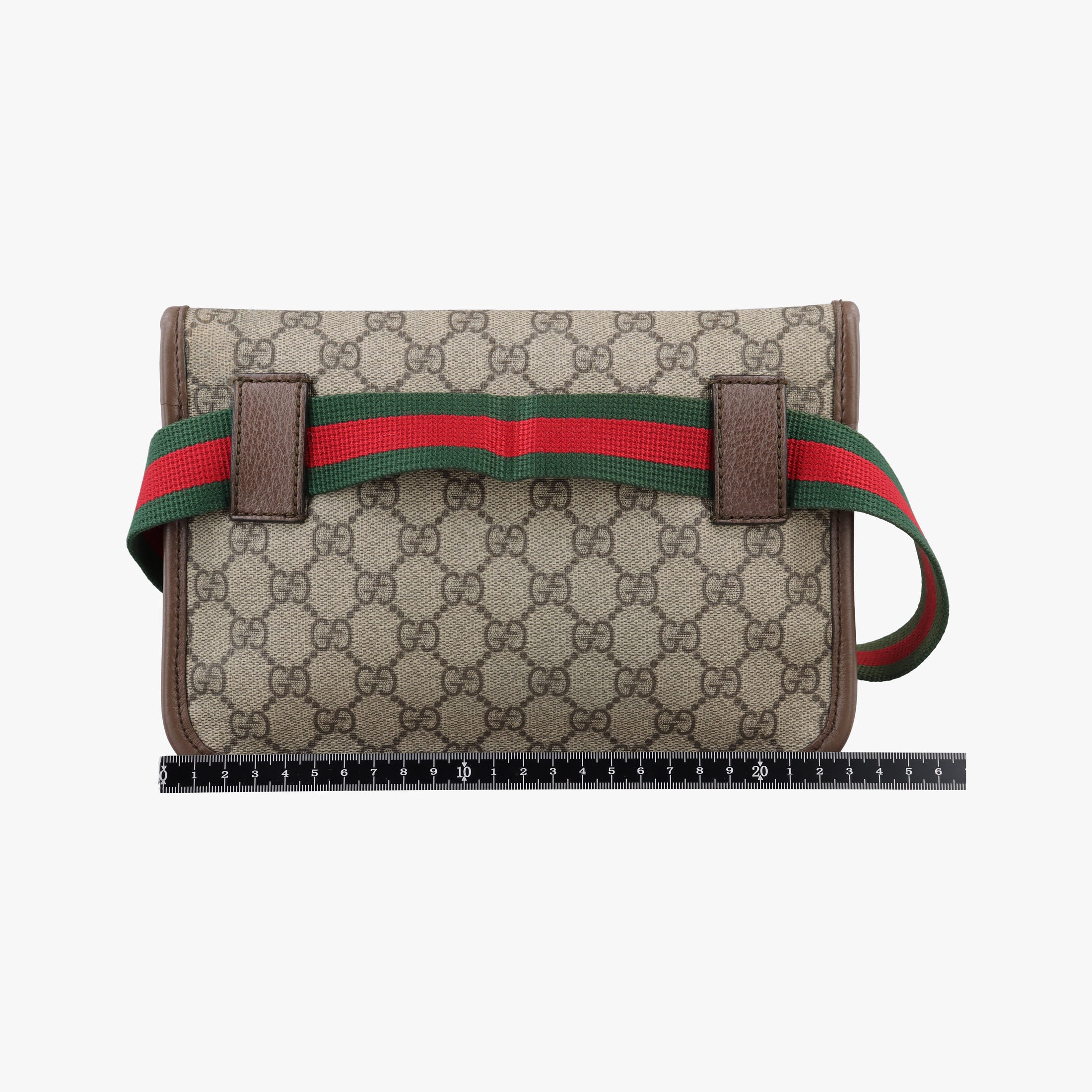Pre-owned Gucci NEO VINTAGE GG Supreme Brown PVC coated canvas×Leather 493930 bum bag/waist bag | stylenewstar