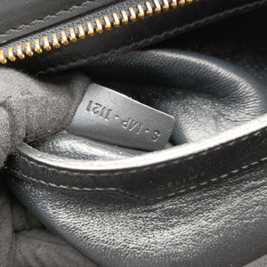 Pre-owned Celine Trapeze Beige×black×blue Suede × leather  shoulderbag | stylenewstar