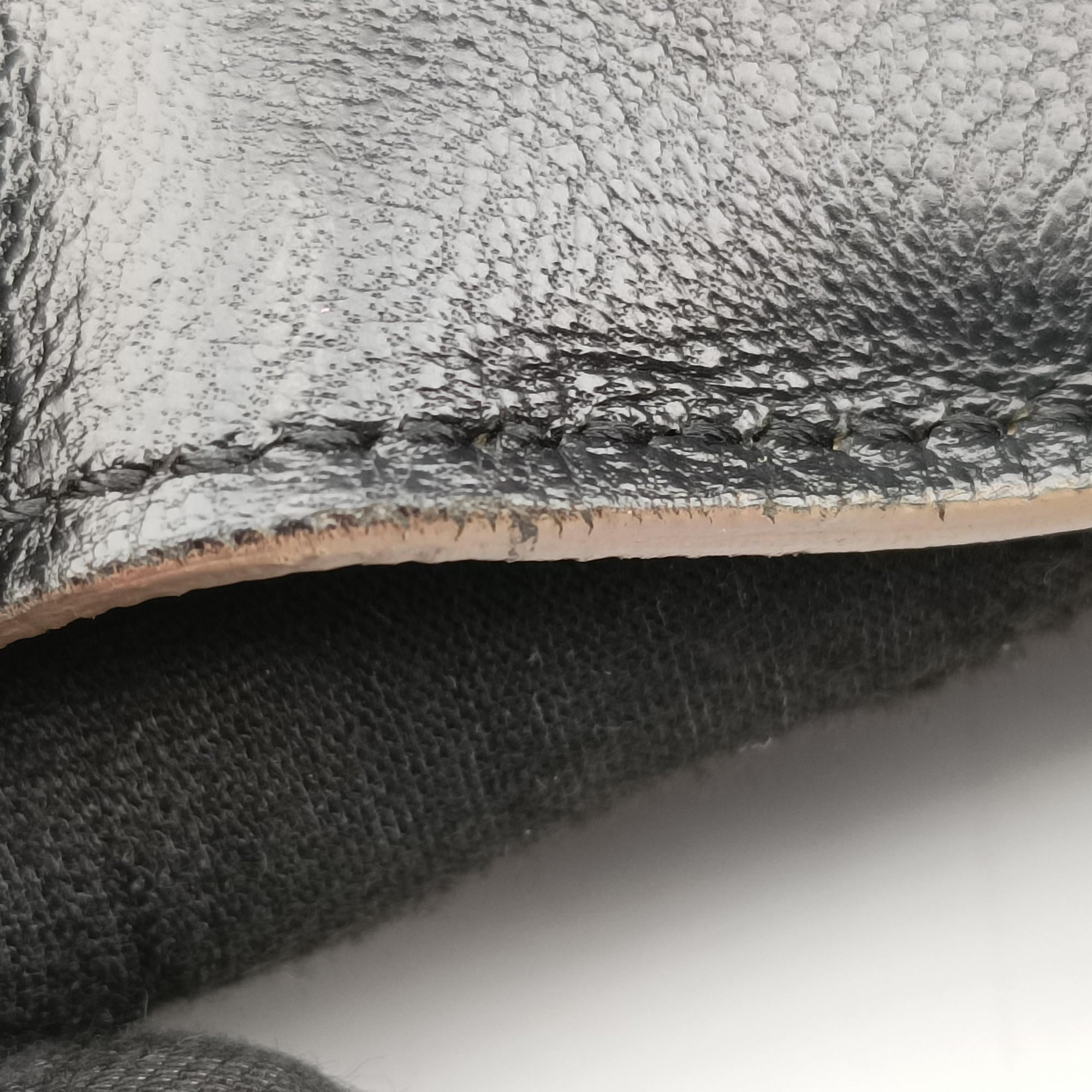 Pre-owned Celine Trapeze Beige×black×blue Suede × leather  shoulderbag | stylenewstar