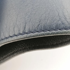 Pre-owned Celine Trapeze Beige×black×blue Suede × leather  shoulderbag | stylenewstar