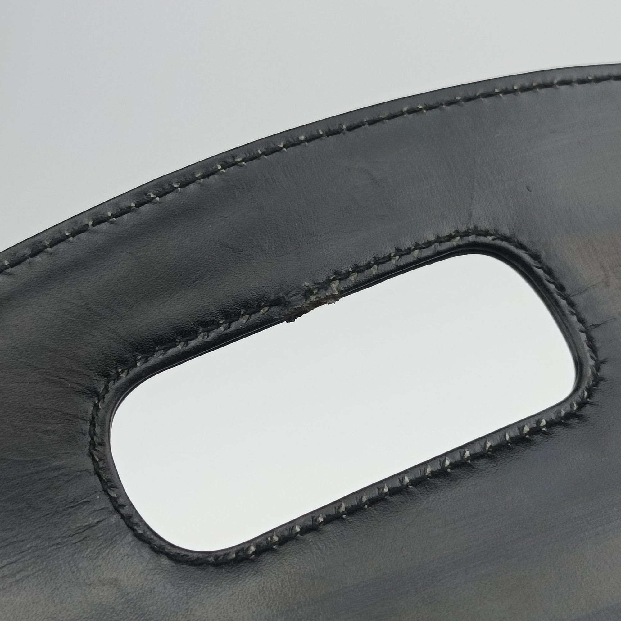 Pre-owned Gucci Bamboo Black Leather 000-21 handbag | stylenewstar