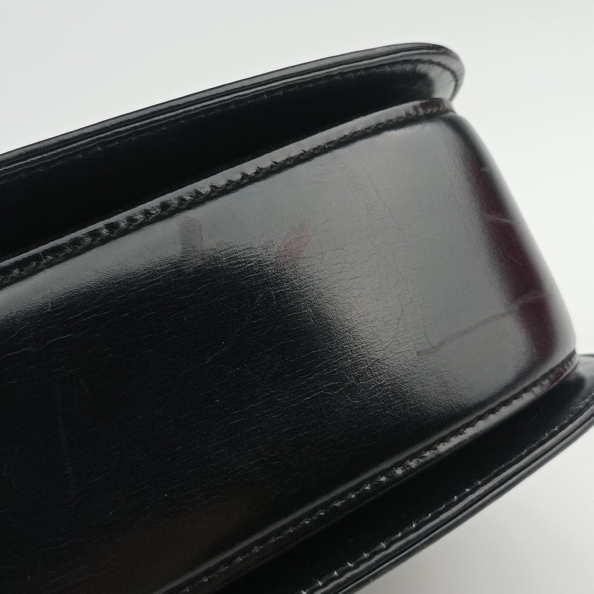 Pre-owned Gucci Bamboo Black Leather 000-21 handbag | stylenewstar