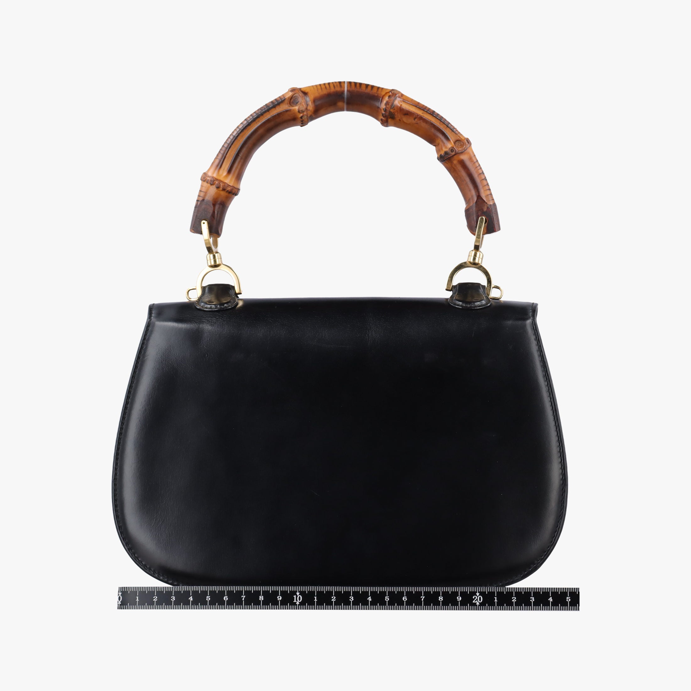 Pre-owned Gucci Bamboo Black Leather 000-21 handbag | stylenewstar