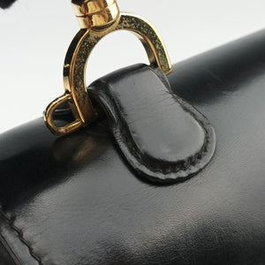 Pre-owned Gucci Bamboo Black Leather 000-21 handbag | stylenewstar
