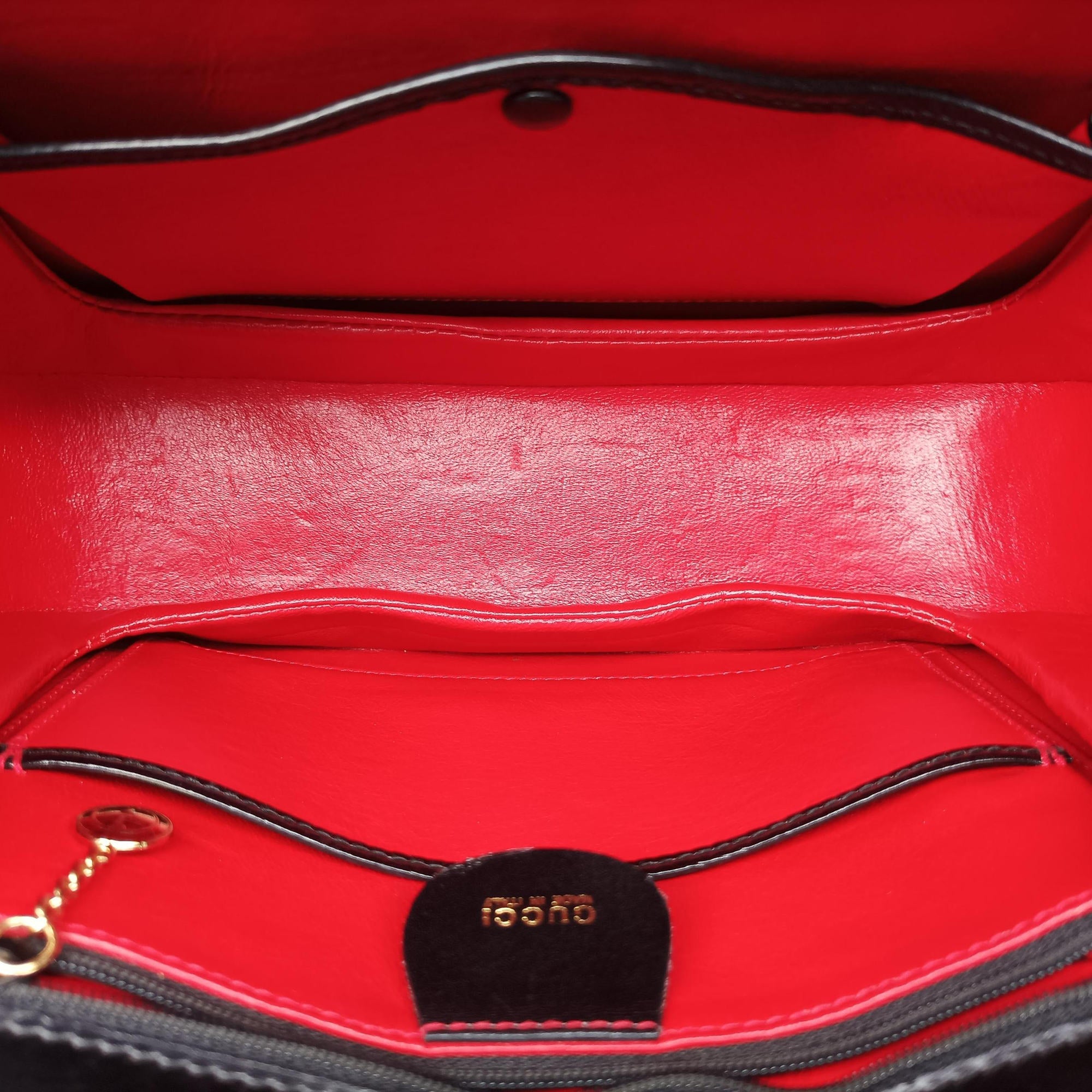 Pre-owned Gucci Bamboo Black Leather 000-21 handbag | stylenewstar