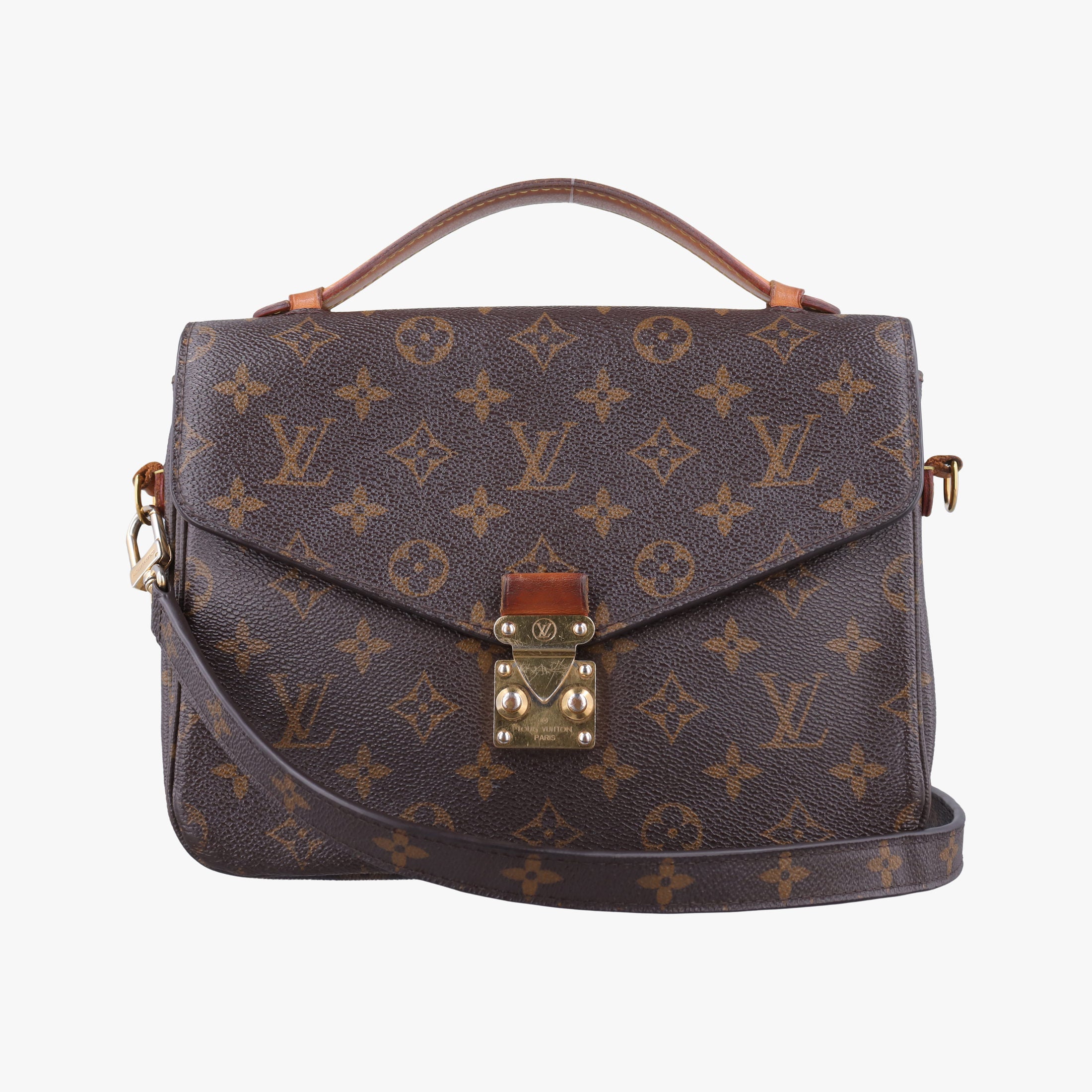 Pre-owned Louis Vuitton Pochette Metis MM Brown Monogram Canvas M44875 shoulderbag | stylenewstar