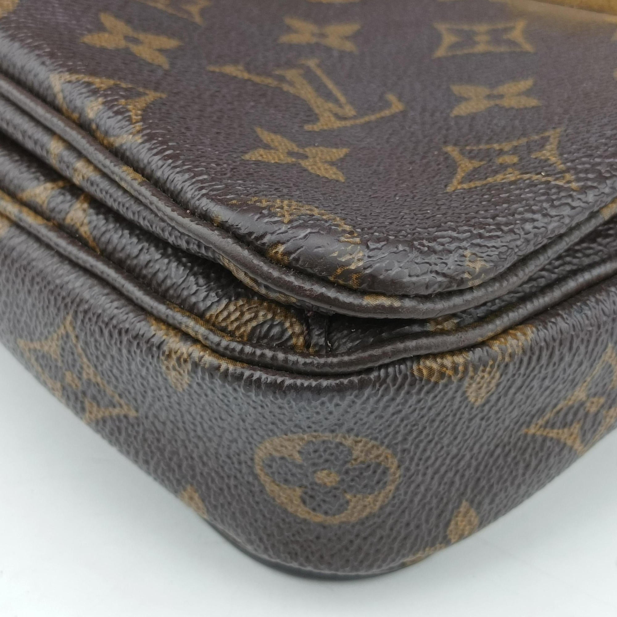 Pre-owned Louis Vuitton Pochette Metis MM Brown Monogram Canvas M44875 shoulderbag | stylenewstar
