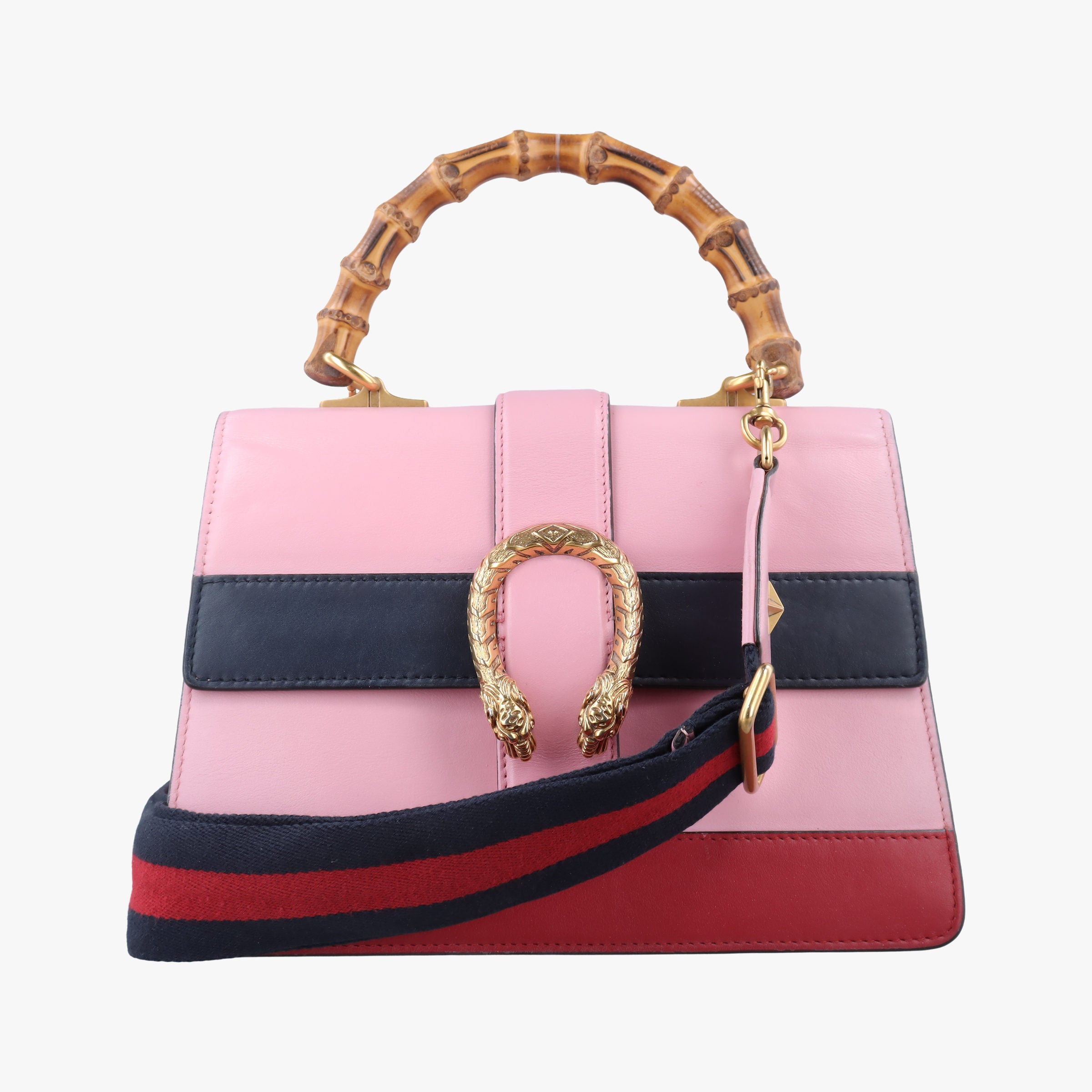 Secondhand Gucci Dionysus Pink×navy×red Leather 448075 shoulderbag | stylenewstar