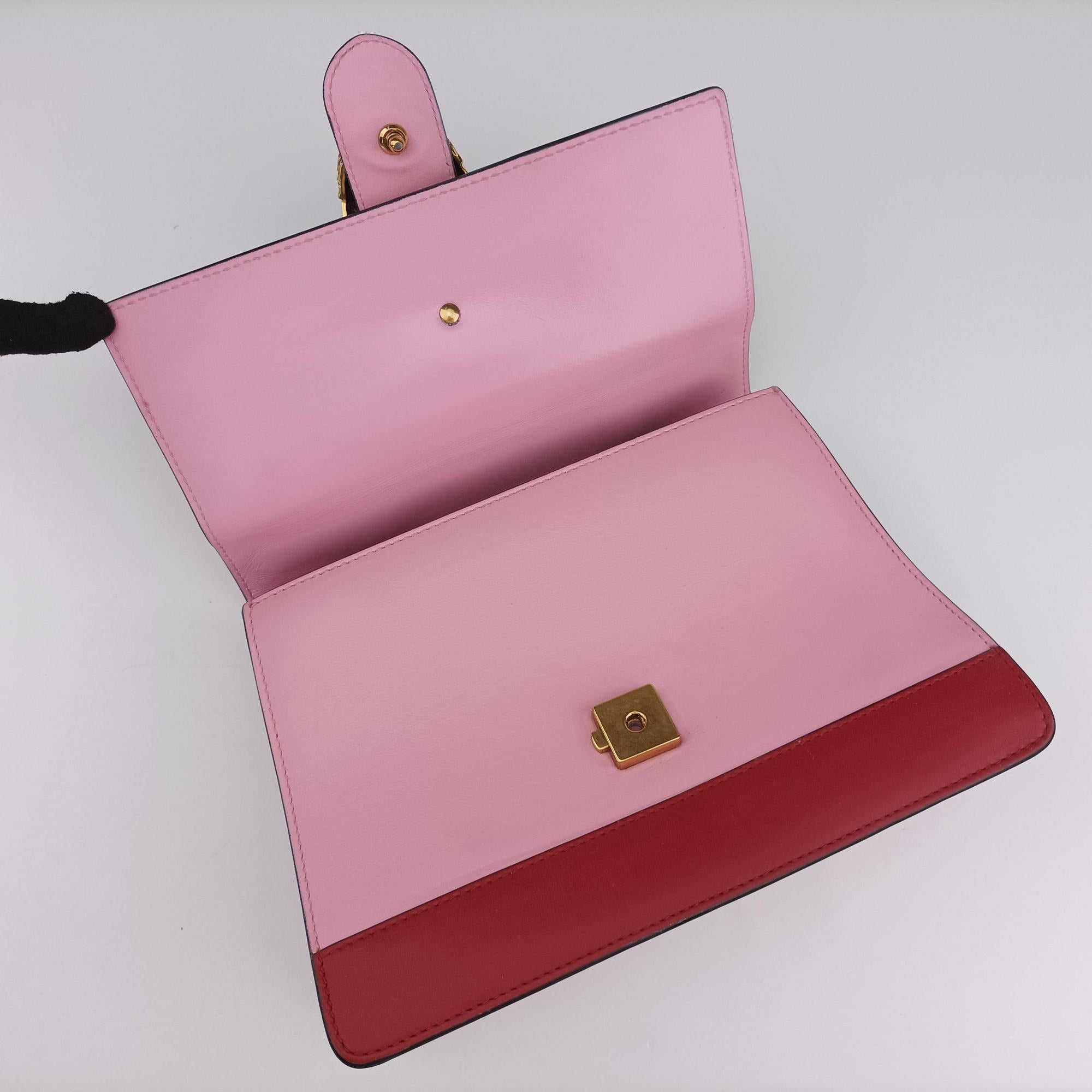 Secondhand Gucci Dionysus Pink×navy×red Leather 448075 shoulderbag | stylenewstar