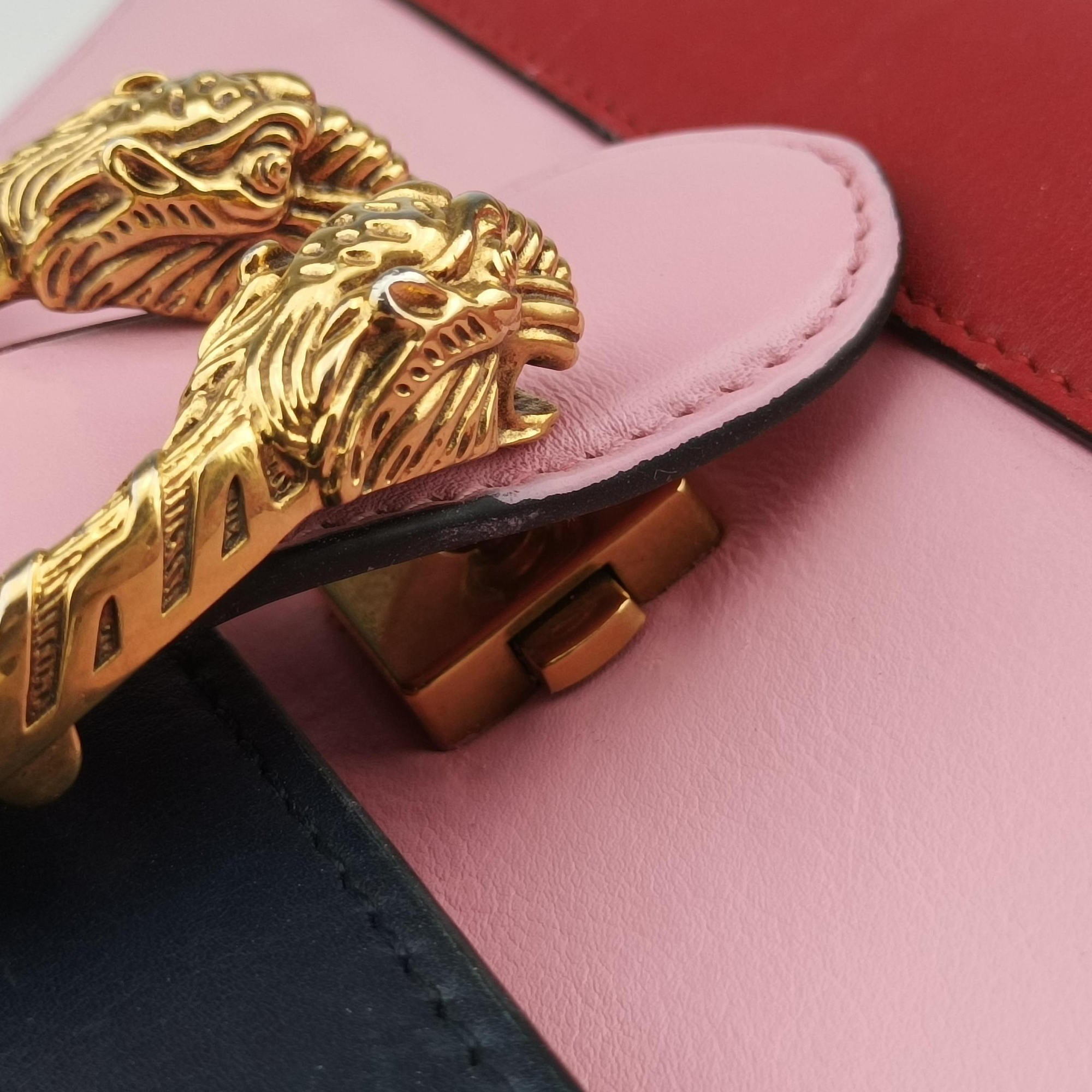 Secondhand Gucci Dionysus Pink×navy×red Leather 448075 shoulderbag | stylenewstar